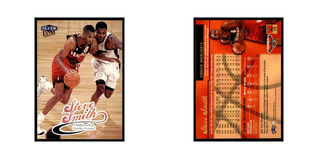 1998 Fleer Ultra Steve Smith Basketball Cards #39.0