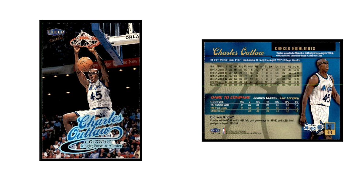 1998 Fleer Ultra Charles Outlaw Basketball Cards #38.0