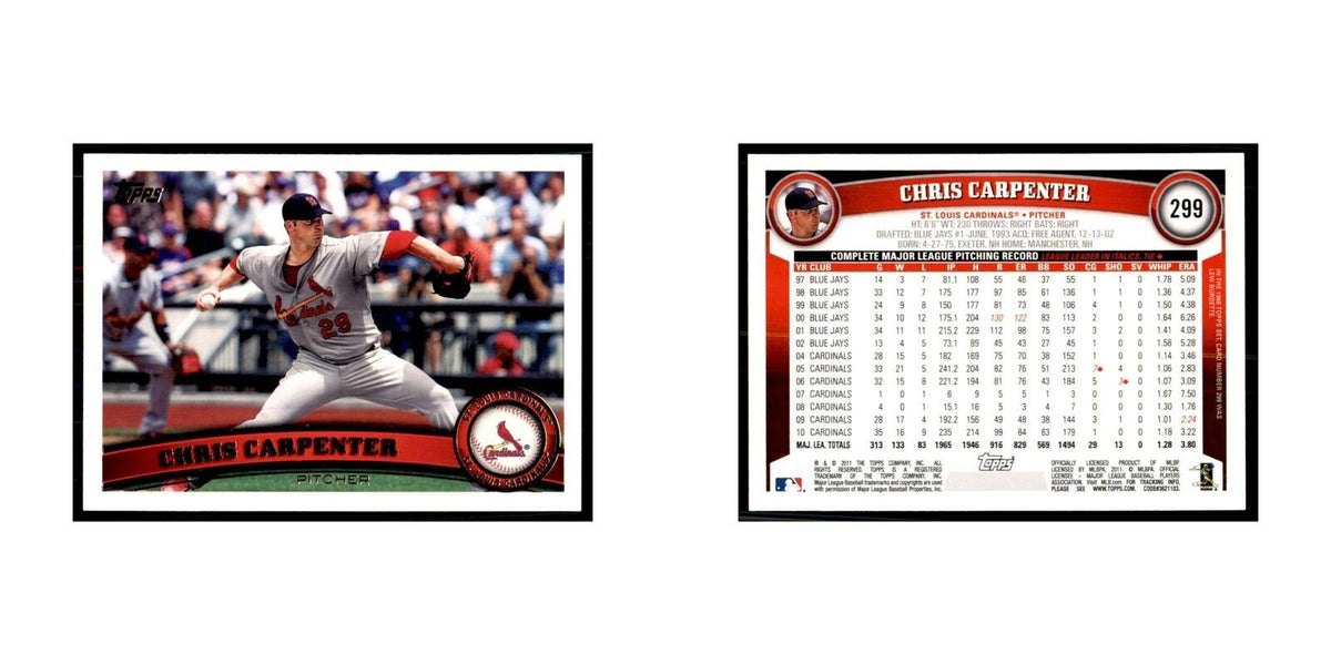 2011 Topps Chris Carpenter Baseball Cards #299