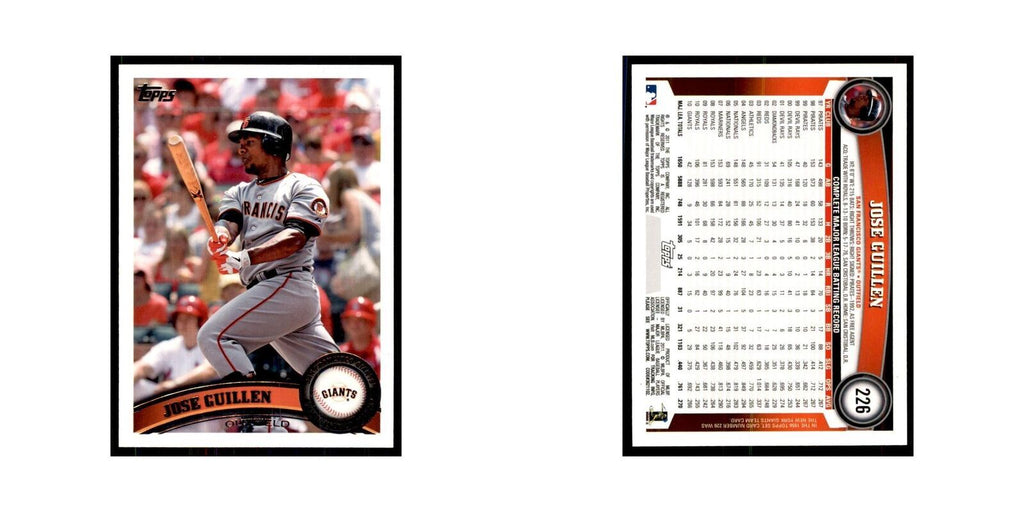 2011 Topps Jose Guillen Baseball Cards #226
