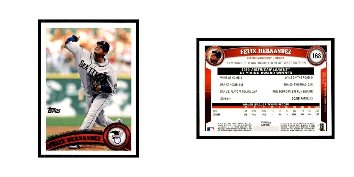 2011 Topps Felix Hernandez Baseball Cards #168