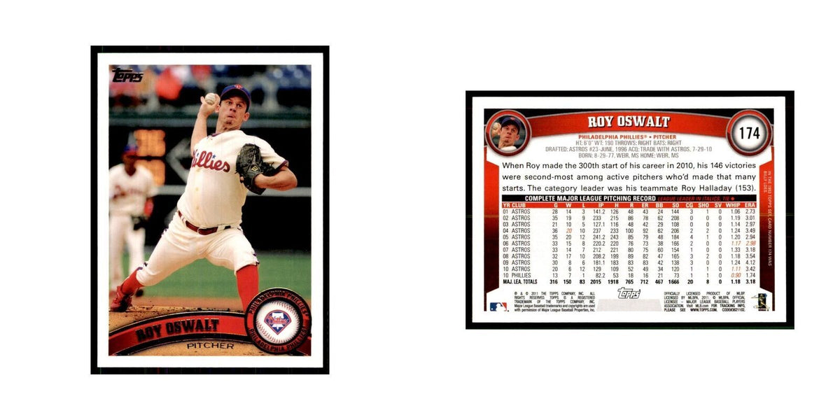 2011 Topps Roy Oswalt Baseball Cards #174