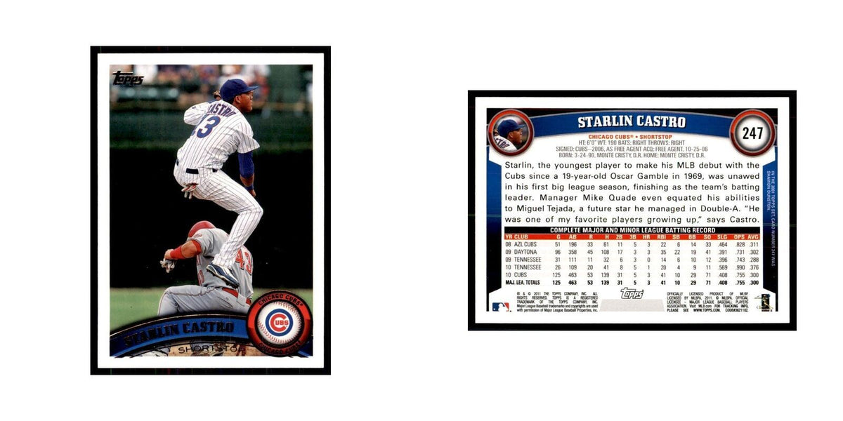 2011 Topps Starlin Castro Baseball Cards #247