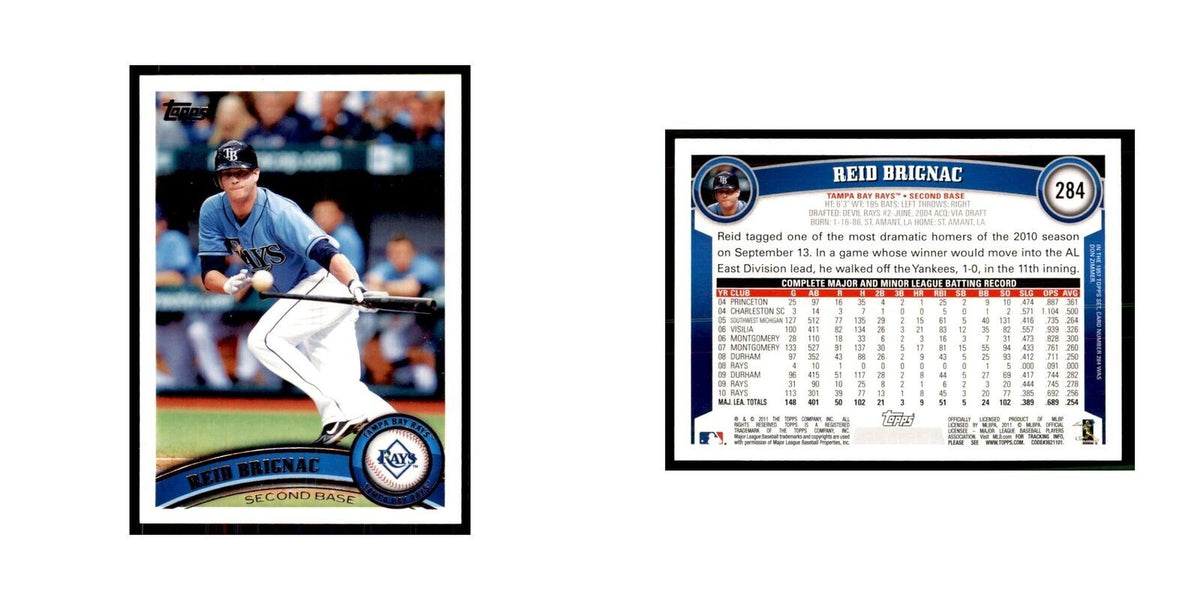 2011 Topps Reid Brignac Baseball Cards #284