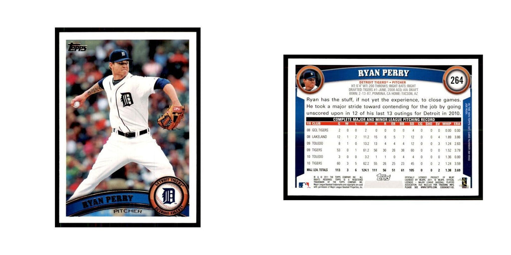 2011 Topps Ryan Perry Baseball Cards #264