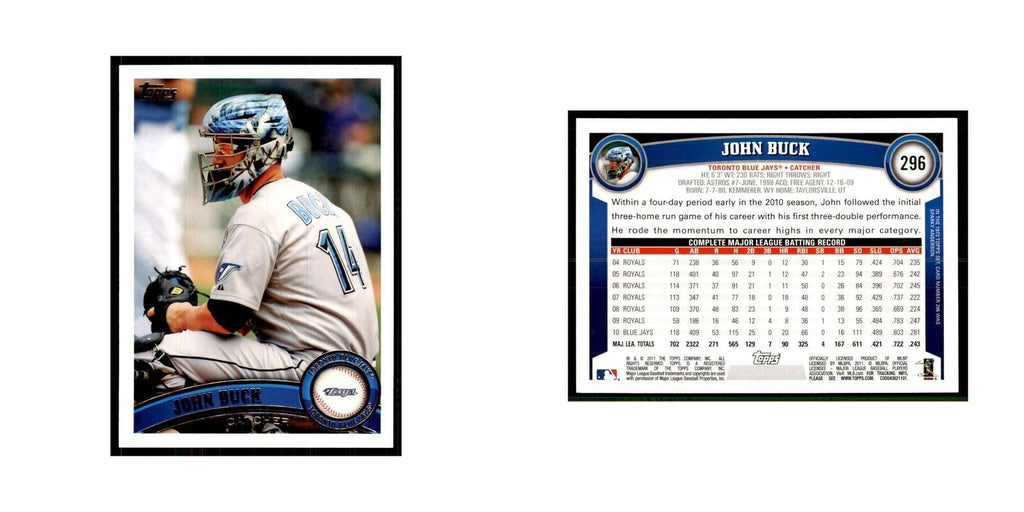 2011 Topps John Buck Baseball Cards #296