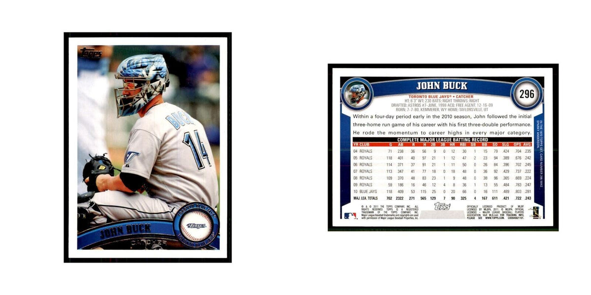2011 Topps John Buck Baseball Cards #296