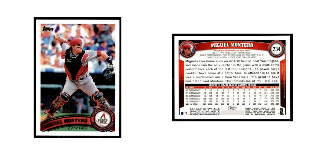 2011 Topps Miguel Montero Baseball Cards #234