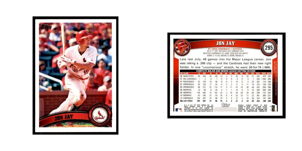2011 Topps Jon Jay Baseball Cards #295