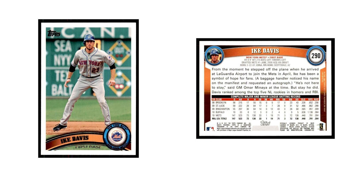 2011 Topps Ike Davis Baseball Cards #290
