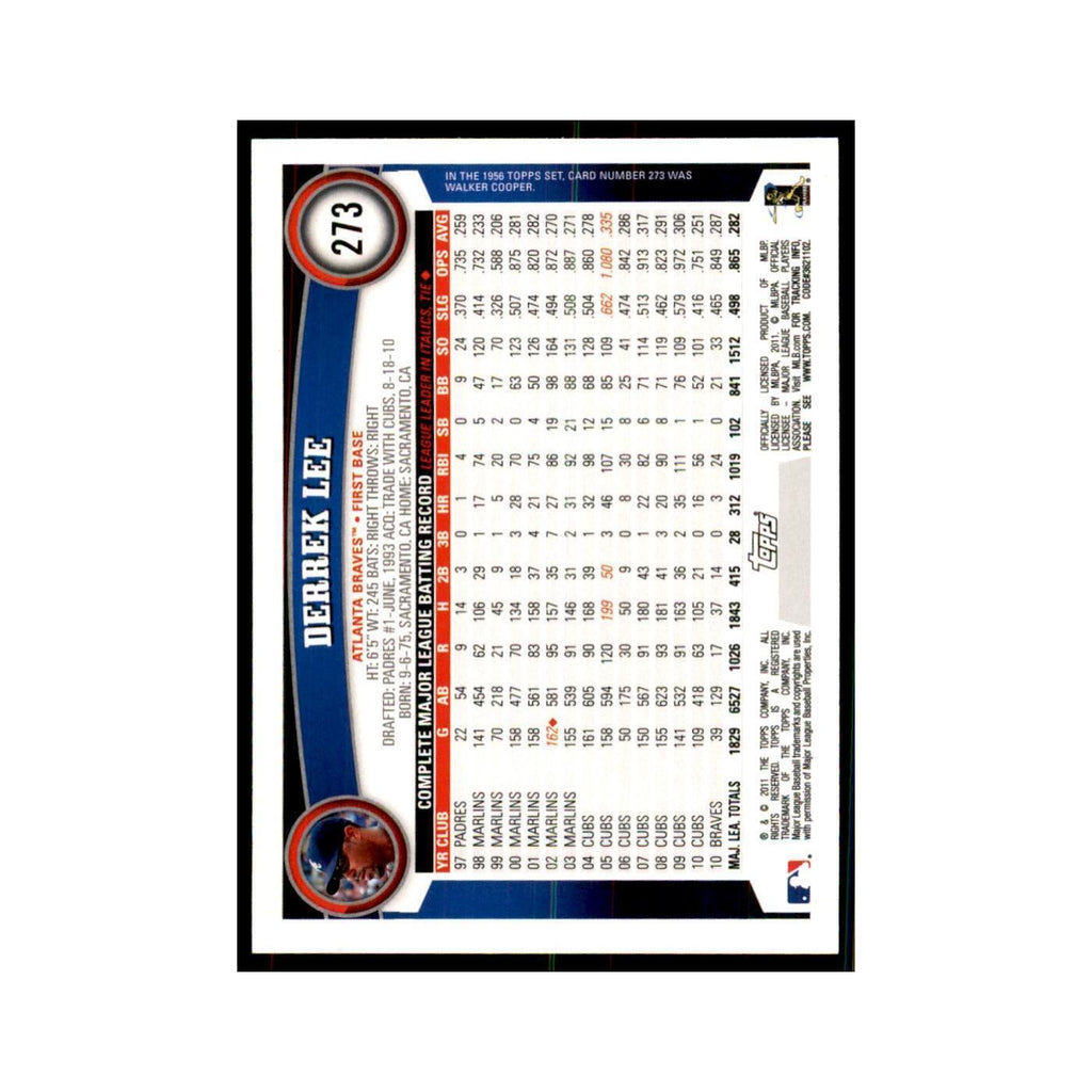2011 Topps Derrek Lee Baseball Cards #273