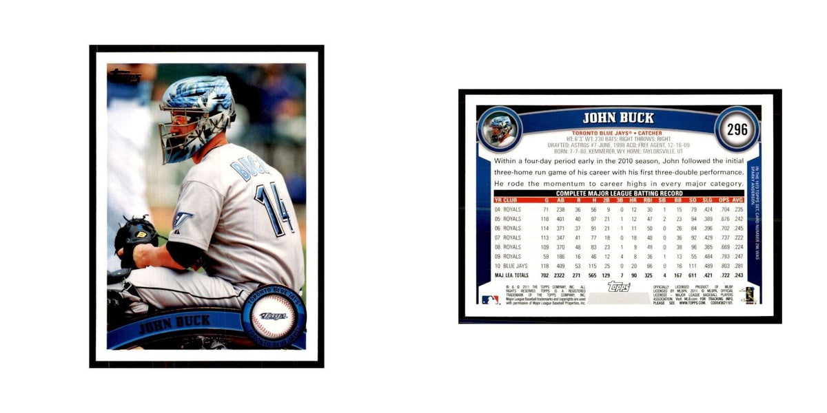2011 Topps John Buck Baseball Cards #296