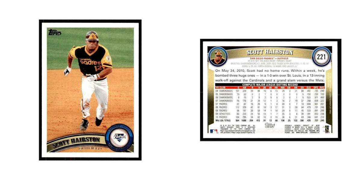 2011 Topps Scott Hairston Baseball Cards #221