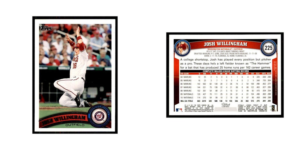 2011 Topps Josh Willingham Baseball Cards #225