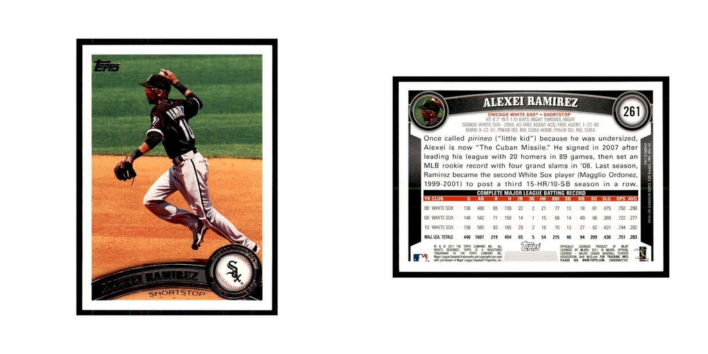 2011 Topps Alexei Ramirez Baseball Cards #261