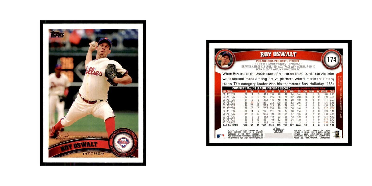 2011 Topps Roy Oswalt Baseball Cards #174