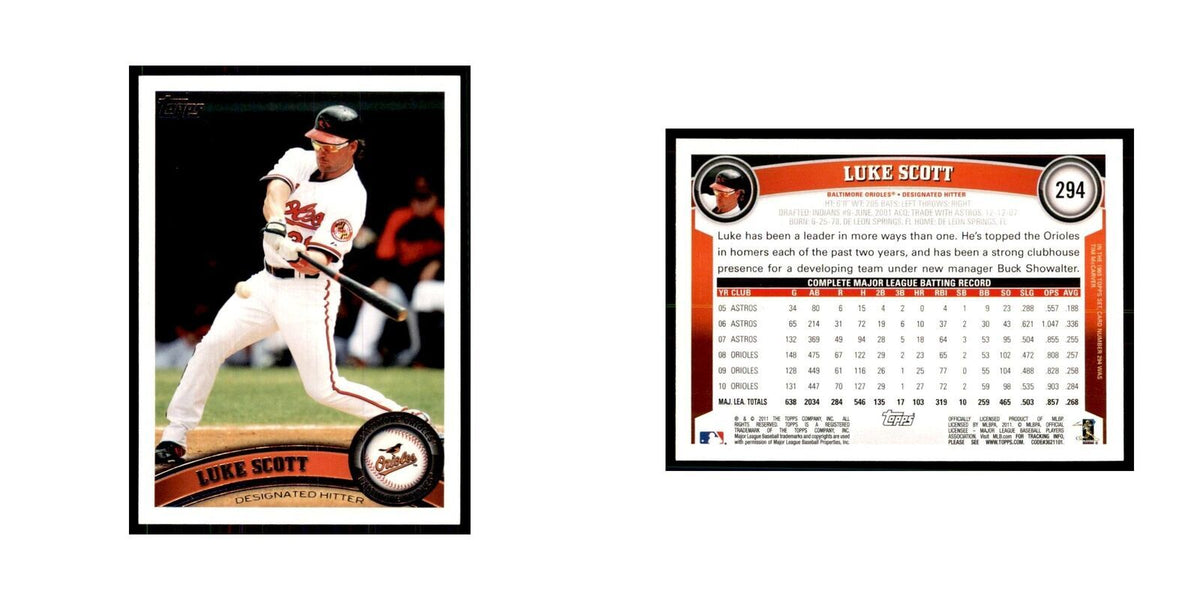 2011 Topps Luke Scott Baseball Cards #294