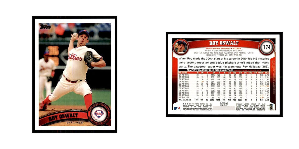 2011 Topps Roy Oswalt Baseball Cards #174