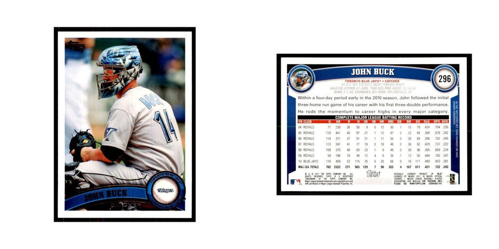 2011 Topps John Buck Baseball Cards #296