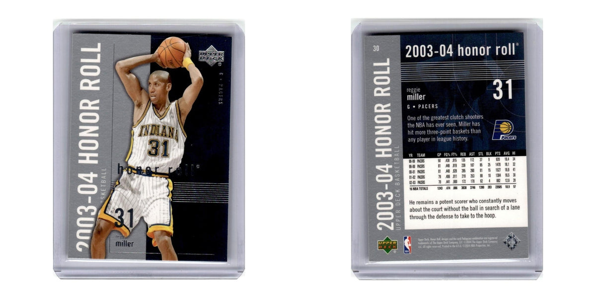 2003 Upper Deck Honor Roll Reggie Miller Pacers #30