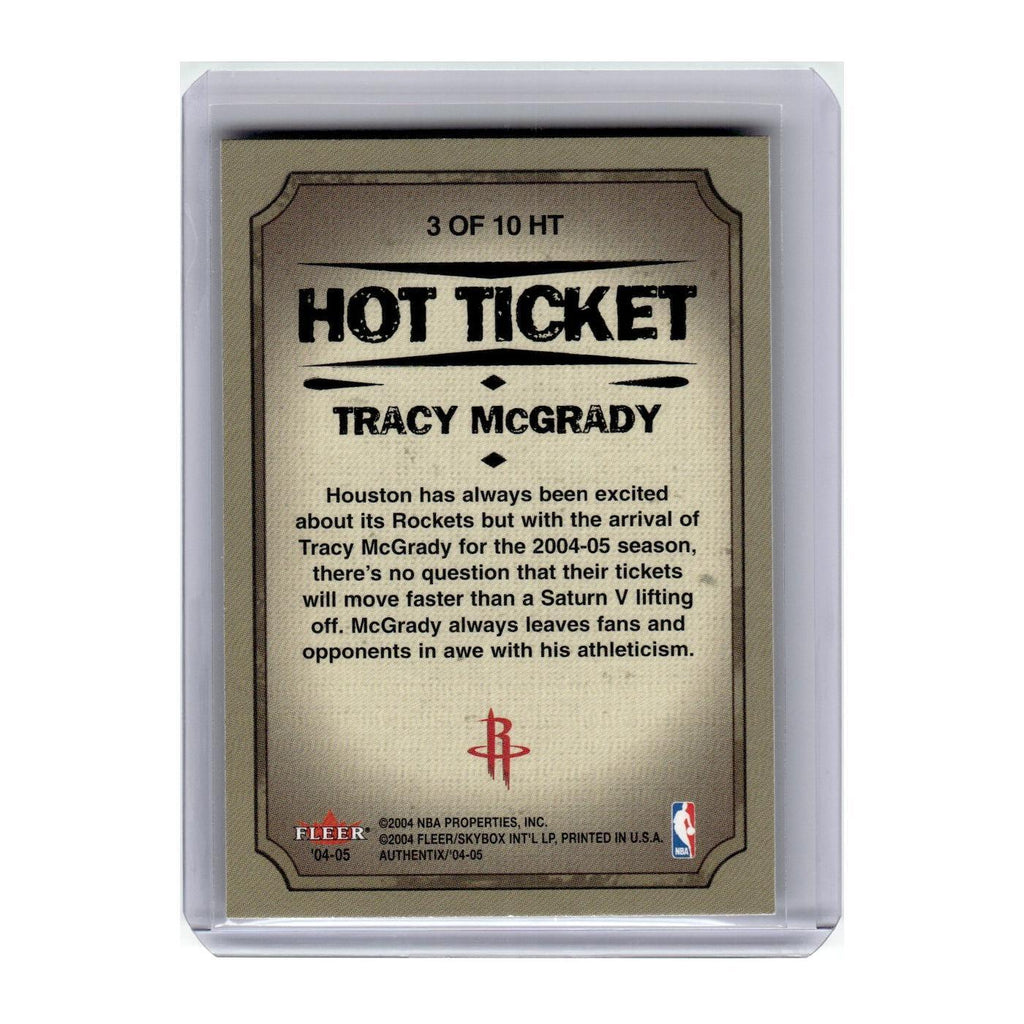 2004 Fleer Authentix Tracy McGrady Rockets #3HT