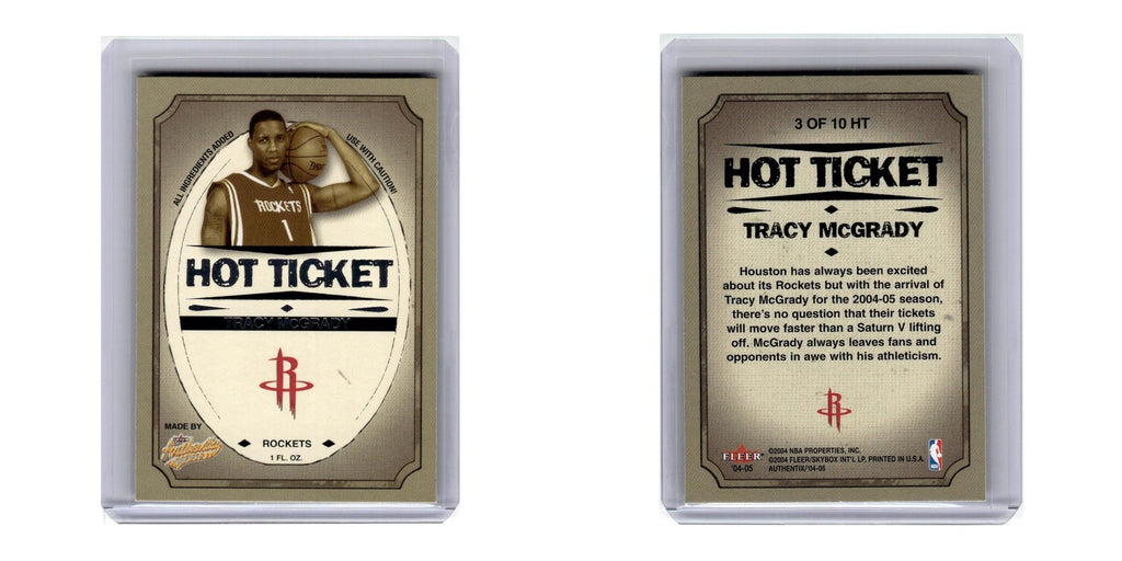 2004 Fleer Authentix Tracy McGrady Rockets #3HT