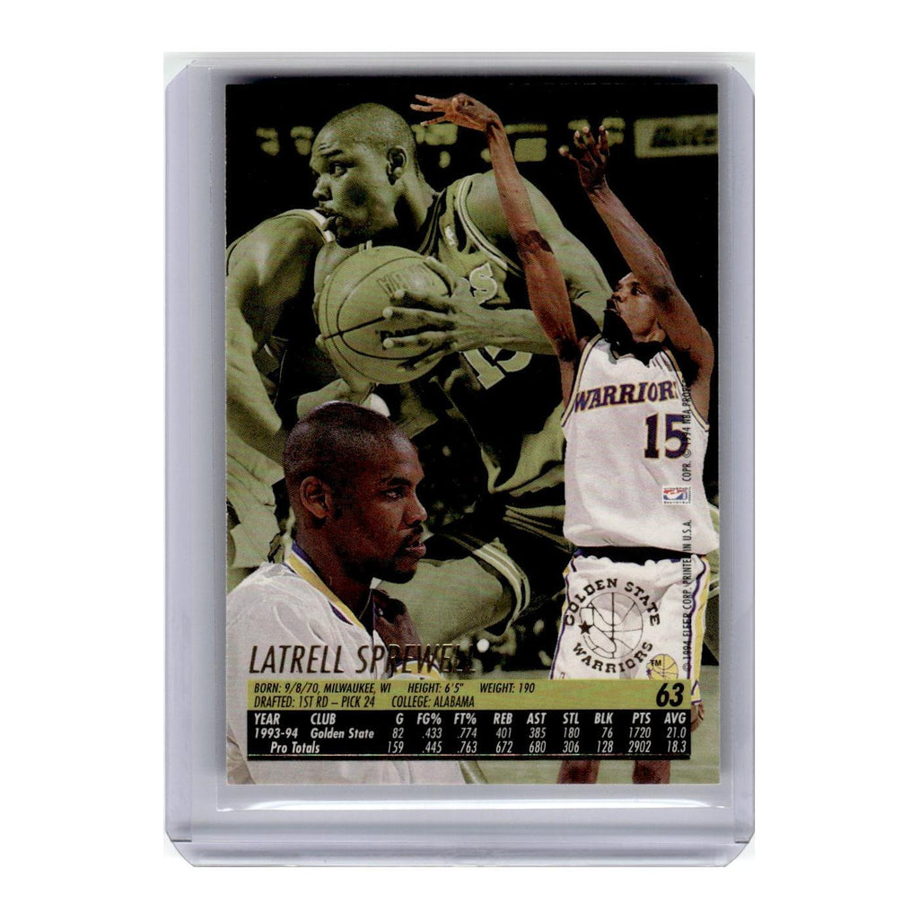 1994 Fleer Ultra Latrell Sprewell Golden State Warriors #63