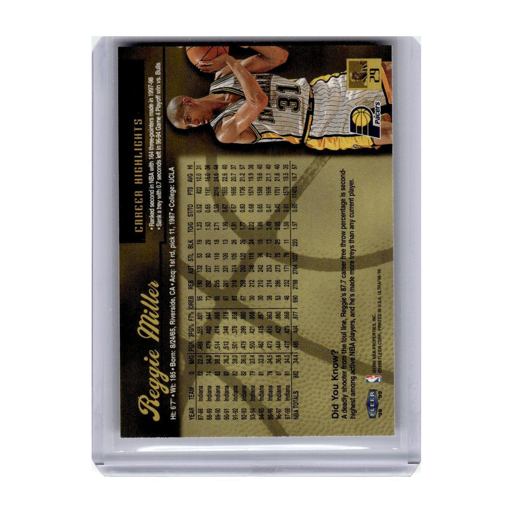 1998 Fleer Ultra Reggie Miller Pacers #29