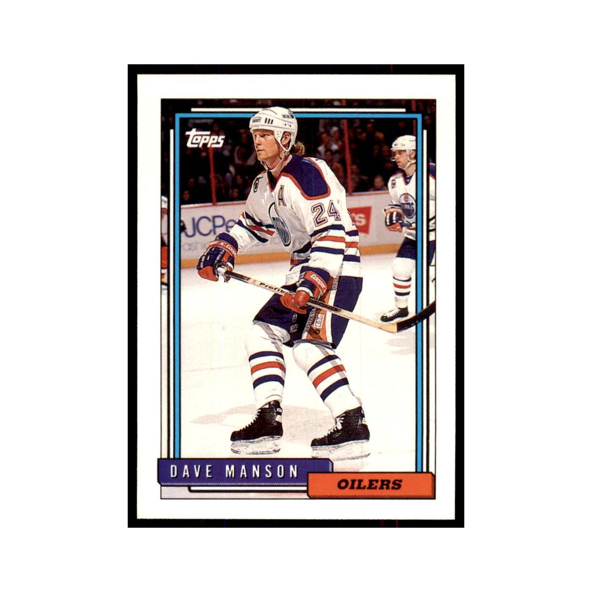 Dave Manson 1992 Topps #389 Hockey Cards Hockey Card NM