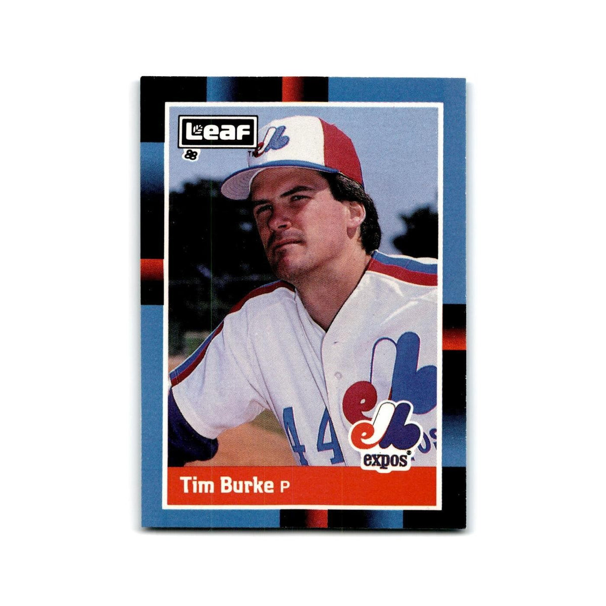 Tim Burke 1988 Leaf #84 Montreal Expos Baseball Card NM