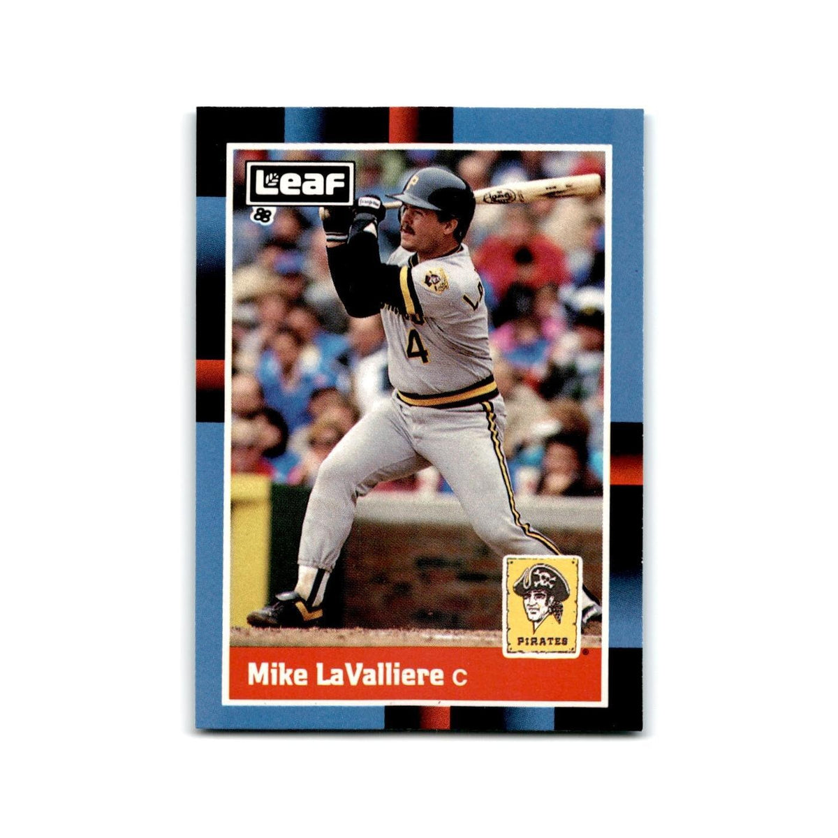 Mike LaValliere 1988 Leaf #112 Pittsburgh Pirates Baseball Card NM