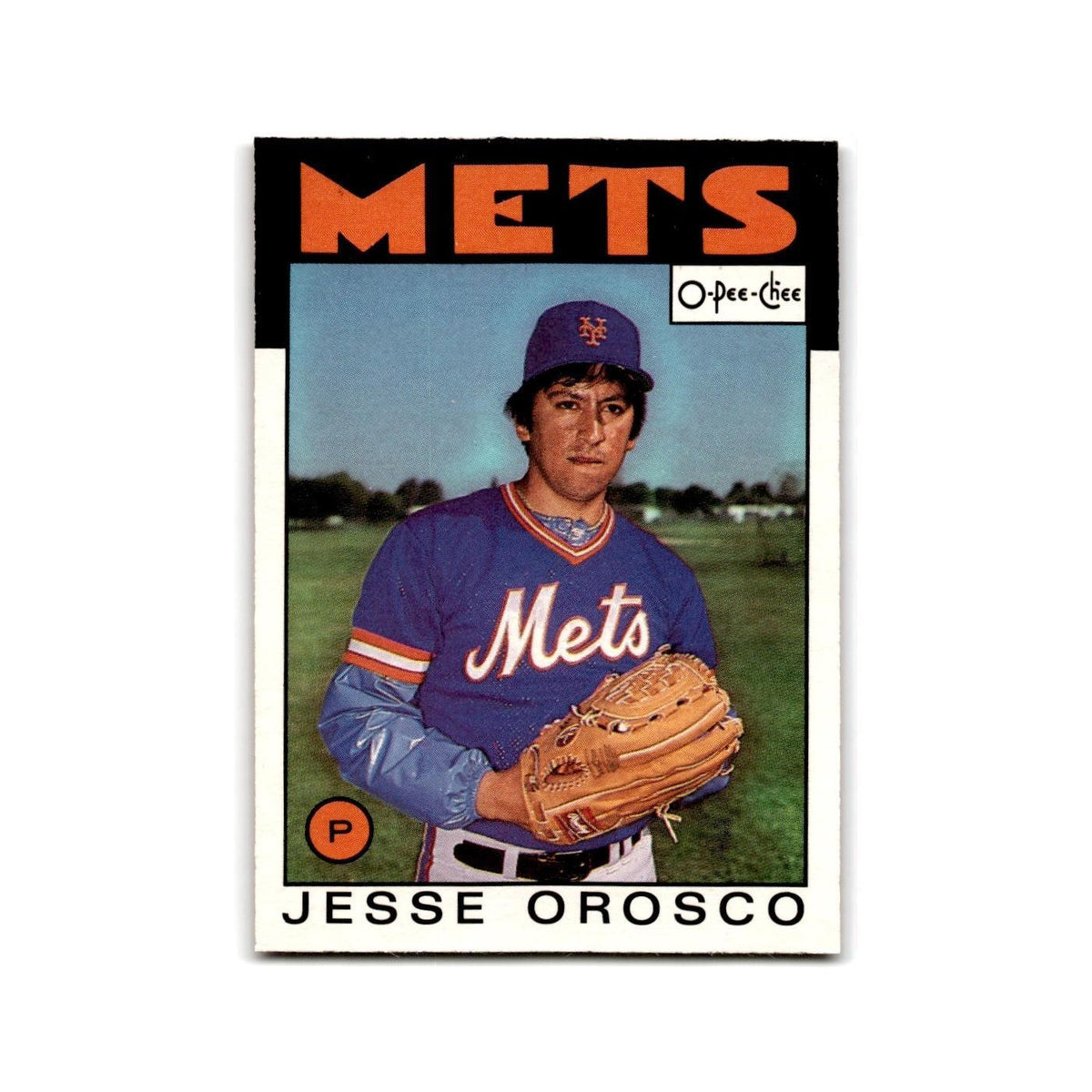 Jesse Orosco 1986 O-Pee-Chee #182 New York Mets Baseball Card NM