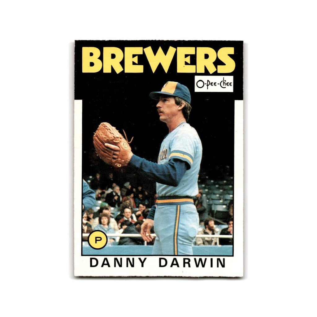 Danny Darwin 1986 O-Pee-Chee #206 Milwaukee Brewers Baseball Card NM