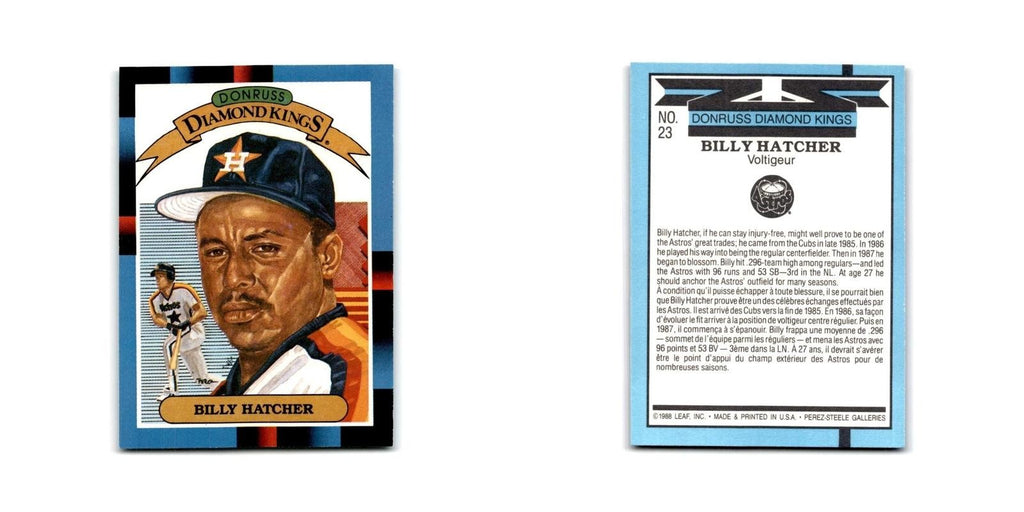 Billy Hatcher 1988 Leaf #23 Houston Astros Baseball Card NM
