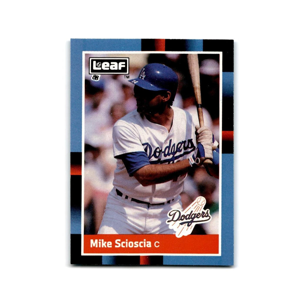 Mike Scioscia 1988 Leaf #97 Los Angeles Dodgers Baseball Card NM