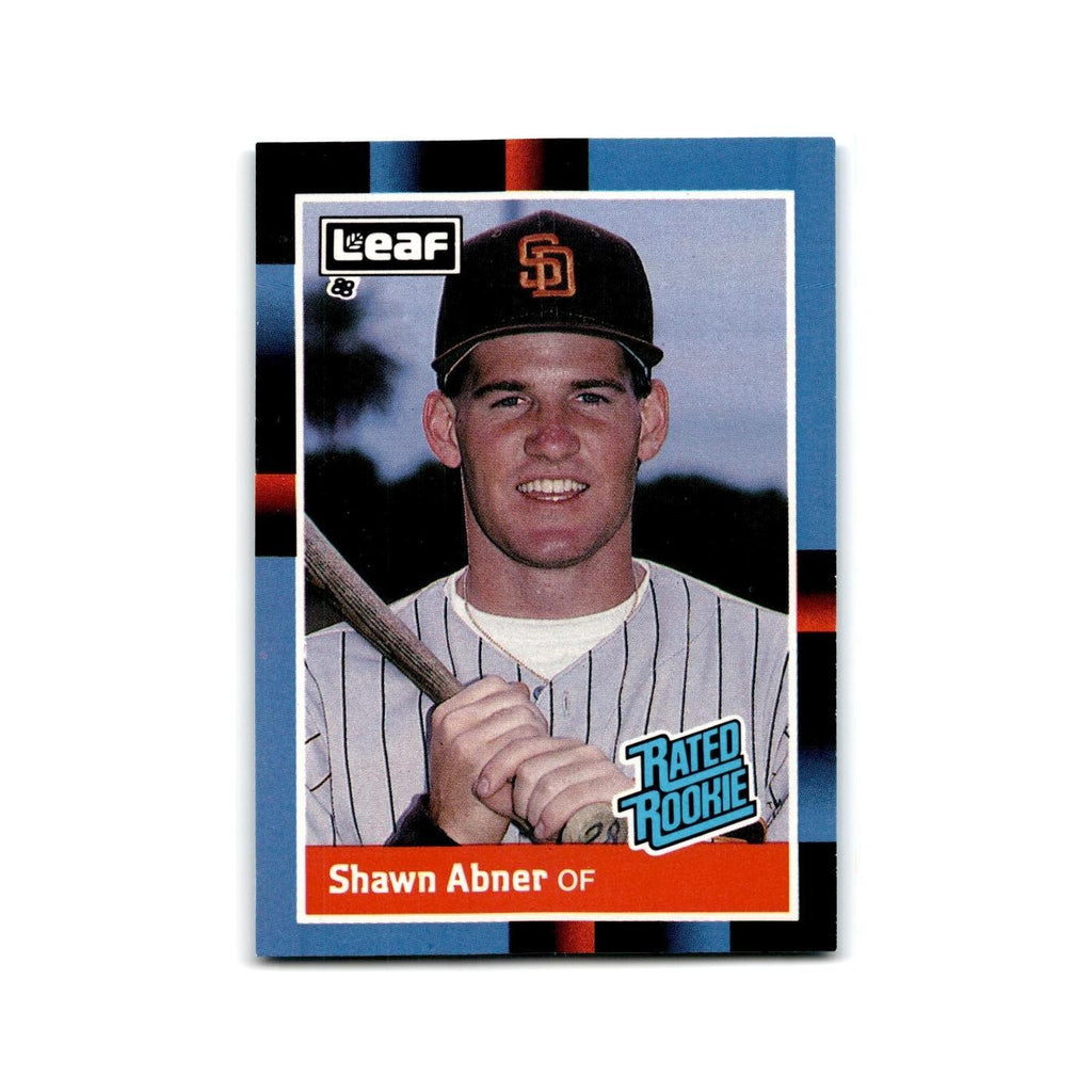 Shawn Abner Rookie 1988 Leaf #33 San Diego Padres Baseball Card NM