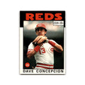 Dave Concepcion 1986 O-Pee-Chee #195 Cincinnati Reds Baseball Card NM