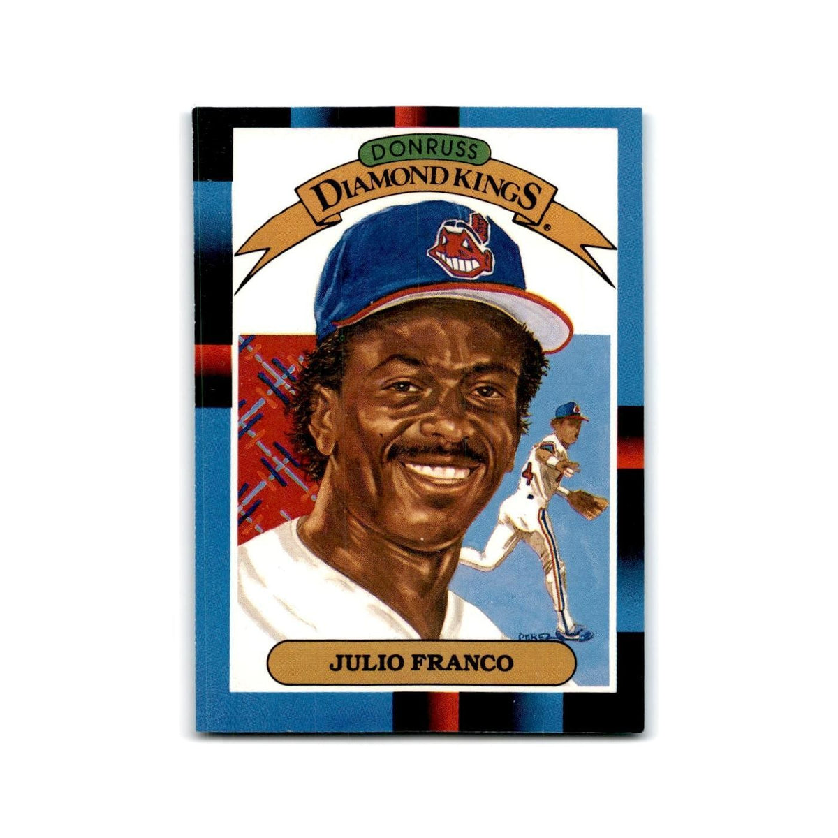 Julio Franco 1988 Leaf #10 Cleveland Indians Baseball Card NM