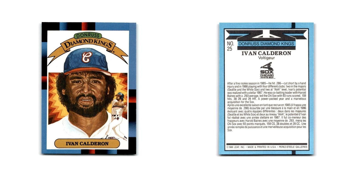 Ivan Calderon 1988 Leaf #25 Chicago White Sox Baseball Card NM