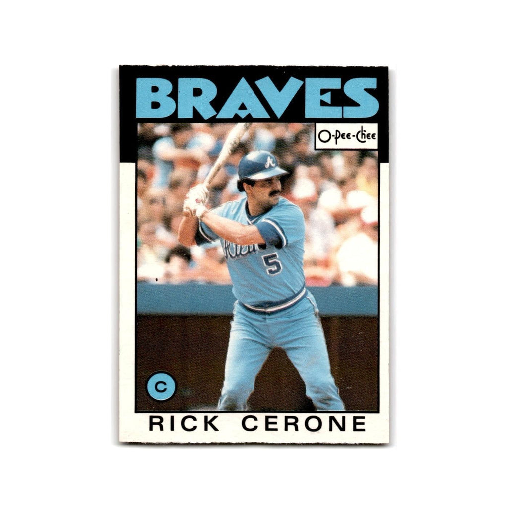 Rick Cerone 1986 O-Pee-Chee #203 Atlanta Braves Baseball Card NM