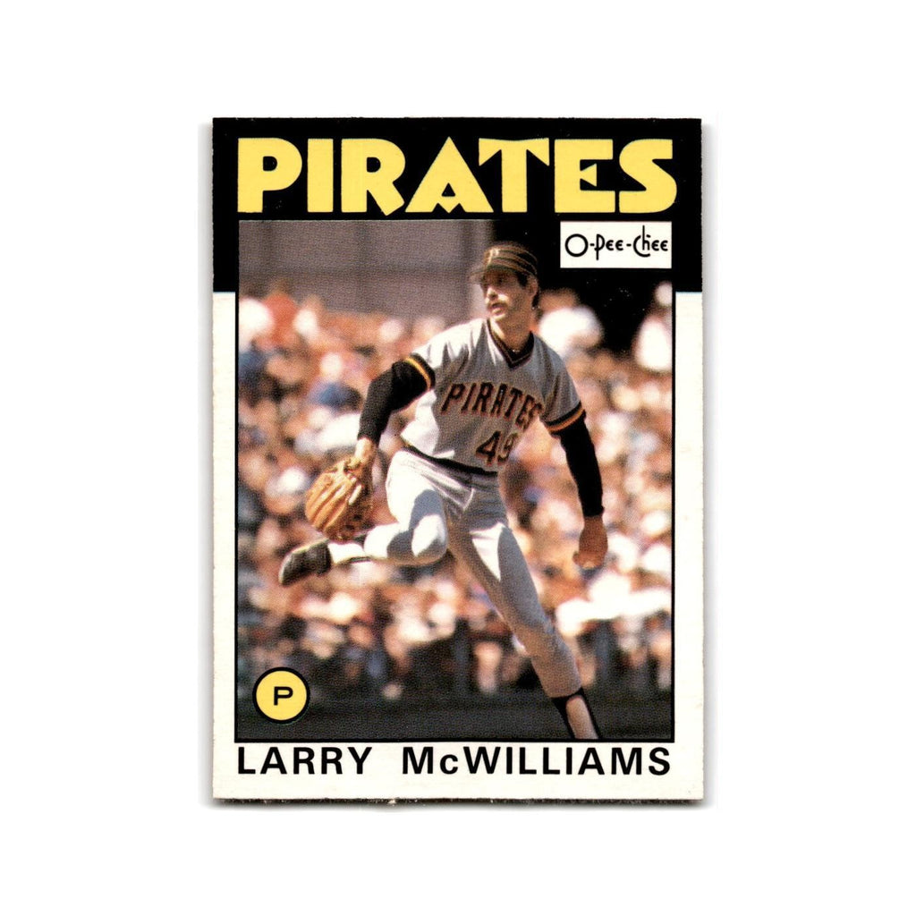 Larry McWilliams 1986 O-Pee-Chee #204 Pittsburgh Pirates Baseball Card NM