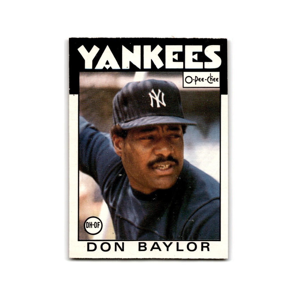 Don Baylor 1986 O-Pee-Chee #184 New York Yankees Baseball Card NM