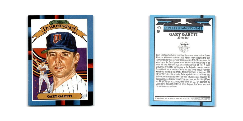 Gary Gaetti 1988 Leaf #19 Minnesota Twins Baseball Card NM