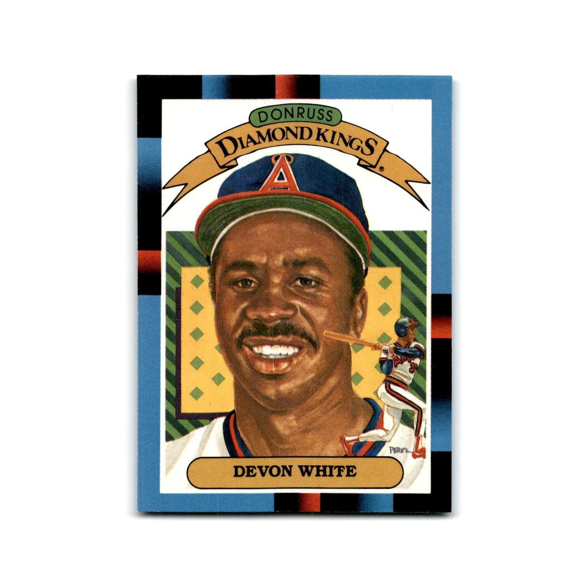 Devon White 1988 Leaf #8 California Angels Baseball Card NM