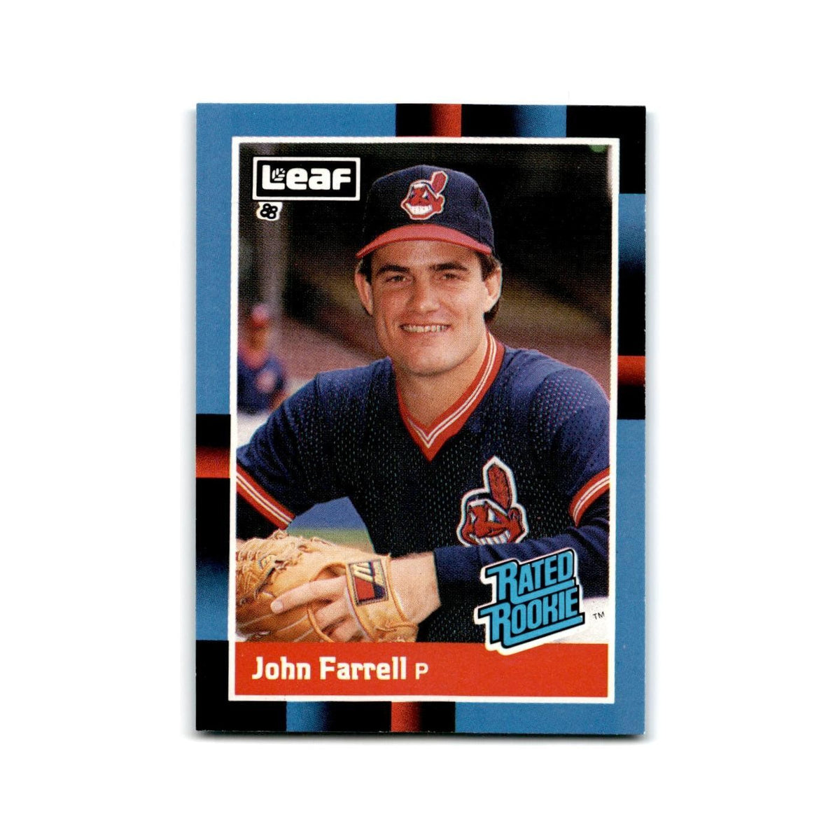 John Farrell Rookie 1988 Leaf #42 Cleveland Indians Baseball Card NM