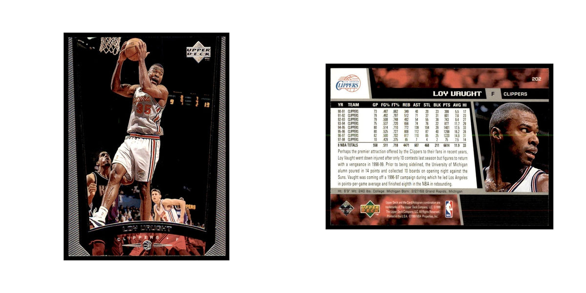 1998 Upper Deck Loy Vaught Basketball Cards #202