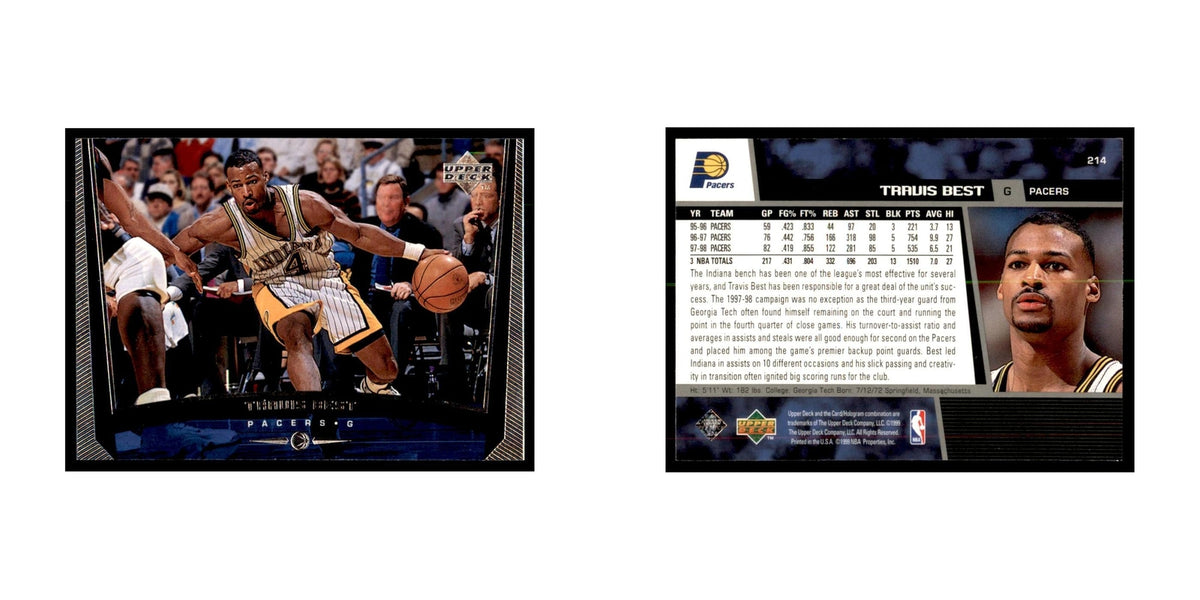 1998 Upper Deck Travis Best Basketball Cards #214