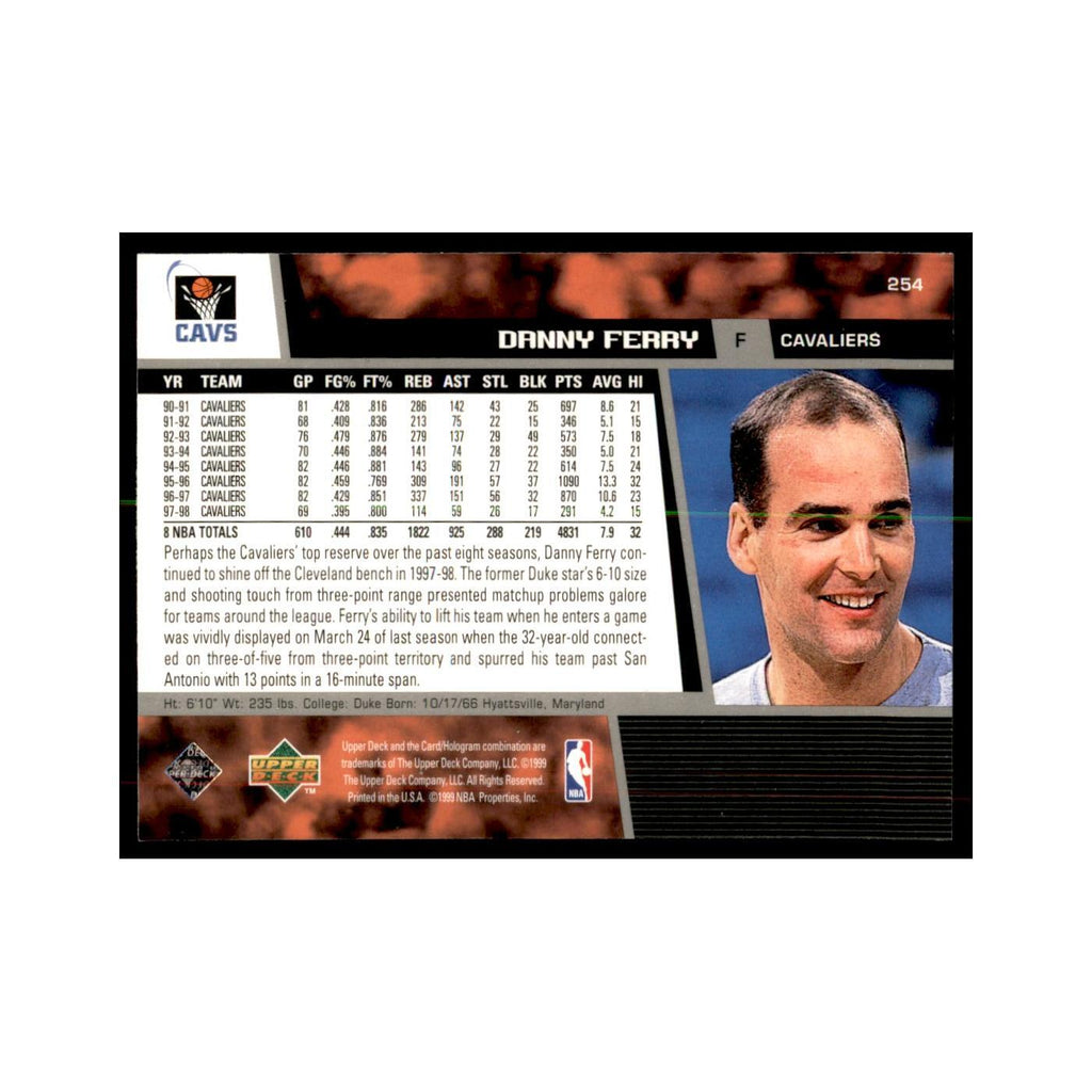1998 Upper Deck Danny Ferry Basketball Cards #254