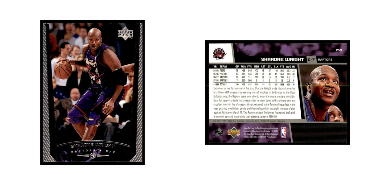 1998 Upper Deck Sharone Wright Basketball Cards #253