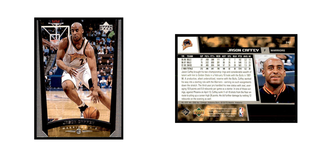 1998 Upper Deck Jason Caffey Basketball Cards #245